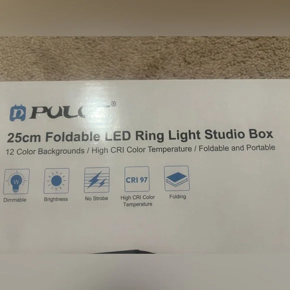 Publix 25 cm foldable LED ring light studio box - Picture 2 of 3